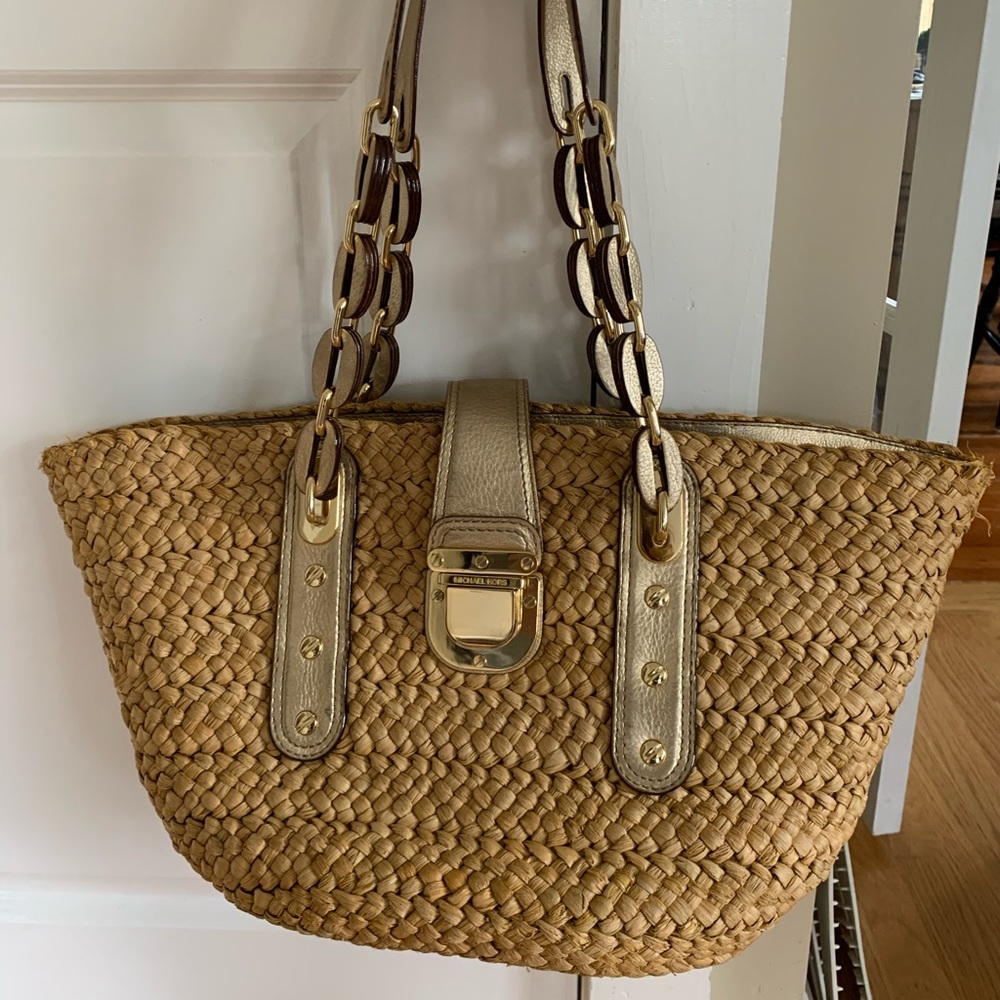 Michael Kors Straw Handbag